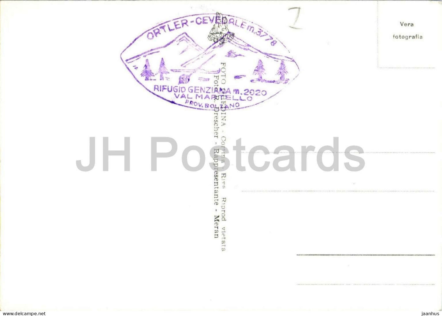 Val Martello - Valmartello - Cime Venezia 3385 - Mortelltal - Berge - Alpen - 111-87 - alte Postkarte - Italien - unbenutzt