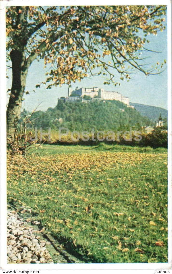 Hohensalzburg von Leopoldskron - Anton Kiener - 9442 - old postcard - Austria - unused - JH Postcards