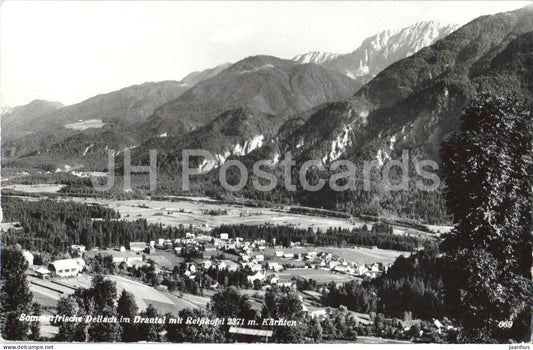 Sommerfrische Dellach im Drautal mit Reisskofel 2371 m. Karnten - 669 - 1968 - Austria - used - JH Postcards