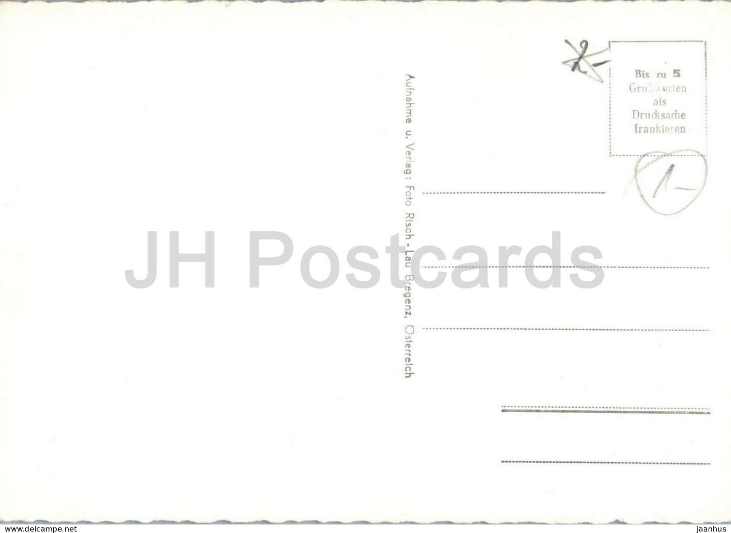 Arlbergstraße - Gebirgsstraße - Alpenlandschaft - Bus - Alpen - 9603 - alte Postkarte - Österreich - unbenutzt