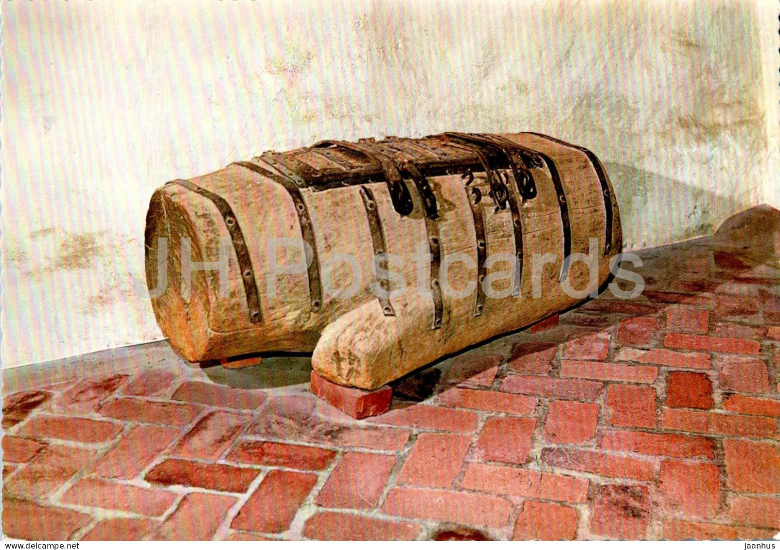 Gamla Uppsala Kyrka - Medeltida offerstock - Medieval sacrificial box - church - 890 - Sweden - unused - JH Postcards