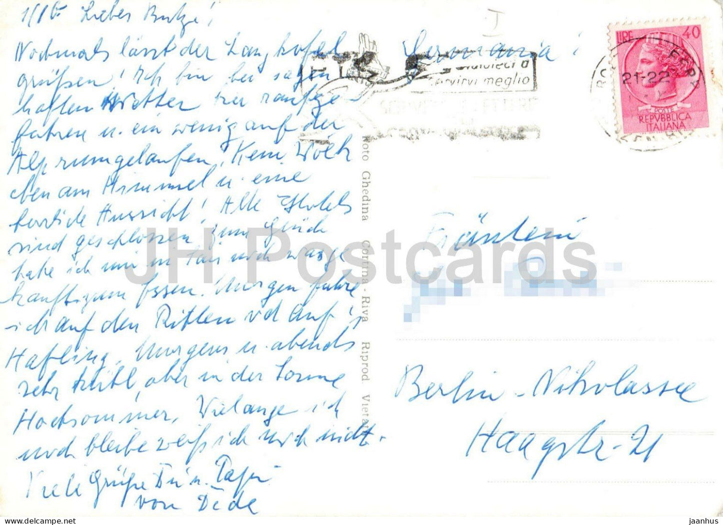 Seiser Alm - Langkofel - Berge - Alpen - Dolomiten - 48-47 alte Postkarte - Italien - gebraucht