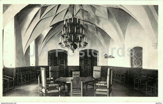 Allenstein - Heimatmuseum - Schloss - Grosser Remter - castle - interior - old postcard - Poland - used - JH Postcards