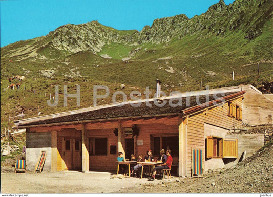 Gartalmhaus 1860 m mit Kellerjoch 2344 m - Zillertal - mountain hut - alpine pasture - 380 - Austria - unused - JH Postcards