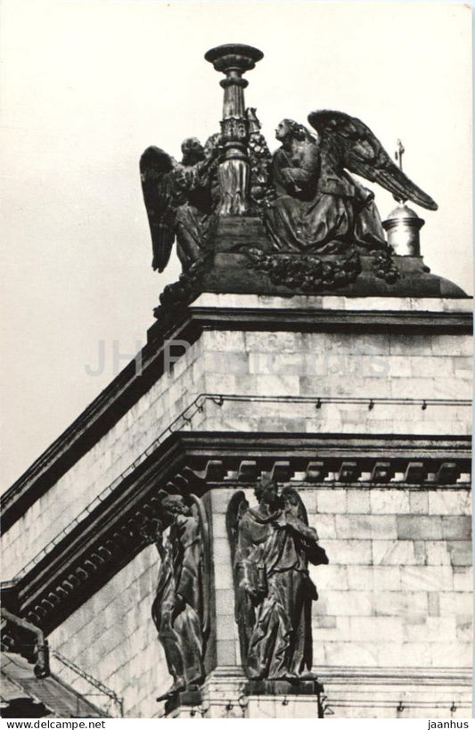 Leningrad - St Petersburg - Saint Isaacs Cathedral - Angels with a Lamp sculpture group - 1975 - Russia - USSR - unused - JH Postcards