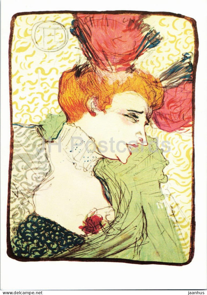 lithograph by Henri de Toulouse Lautrec - Mademoiselle Marcelle Lender - French art - 1970s - Germany DDR - unused - JH Postcards