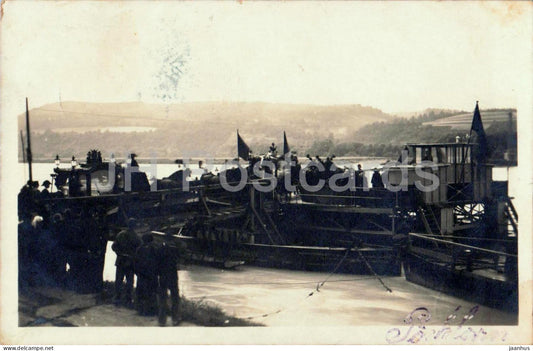 Pöchlarn Überfahrt des Trauerkondukts Franz Ferdinand funeral transport RARE! old postcard - 09.07.1914 - Austria - used - JH Postcards