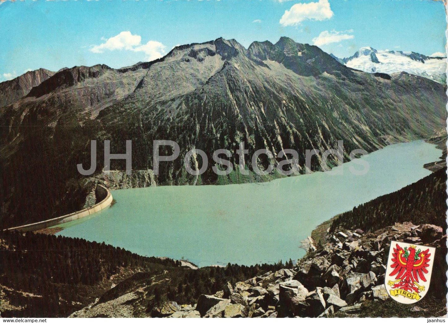 Zemmkraftwerke Zillertal - Schlegeis Stausee 1782 m - Zemm Hydropower Plant - dam - 239084 - 1972 - Austria - used - JH Postcards