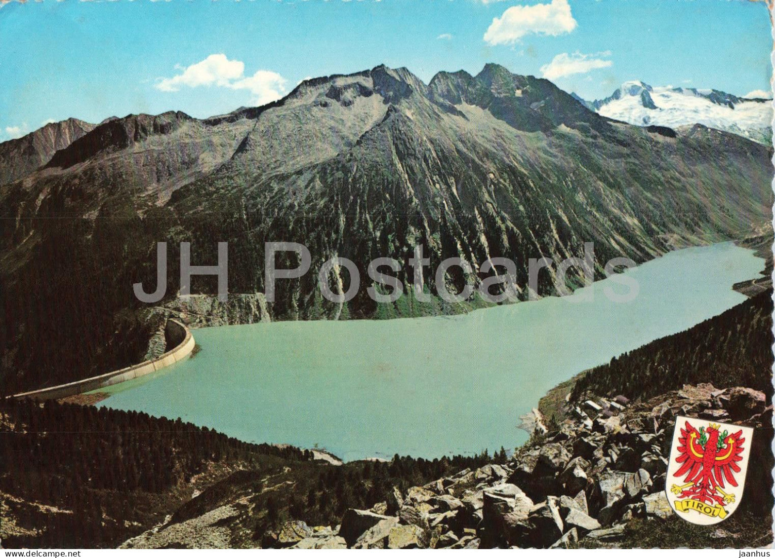 Zemmkraftwerke Zillertal - Schlegeis Stausee 1782 m - Zemm Hydropower Plant - dam - 239084 - 1972 - Austria - used - JH Postcards
