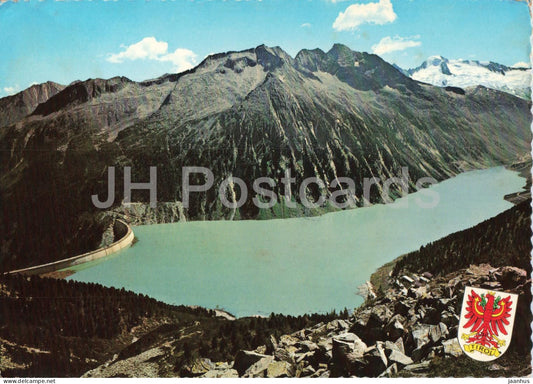 Zemmkraftwerke Zillertal - Schlegeis Stausee 1782 m - Zemm Hydropower Plant - dam - 239084 - 1972 - Austria - used - JH Postcards