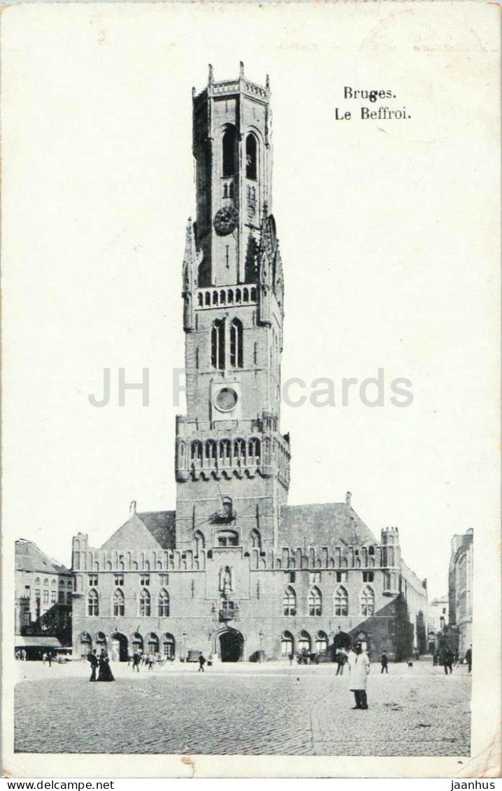 Bruges - Brugge - Le Beffroi - The Belfry - Feldpost - Kriegs Lazarett - military mail - old postcard - Belgium - used - JH Postcards