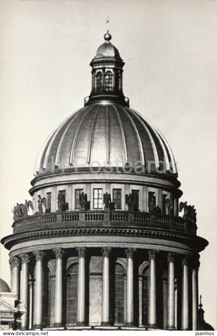 Leningrad - St Petersburg - Saint Isaacs Cathedral - dome - architecture - 1975 - Russia - USSR - unused - JH Postcards