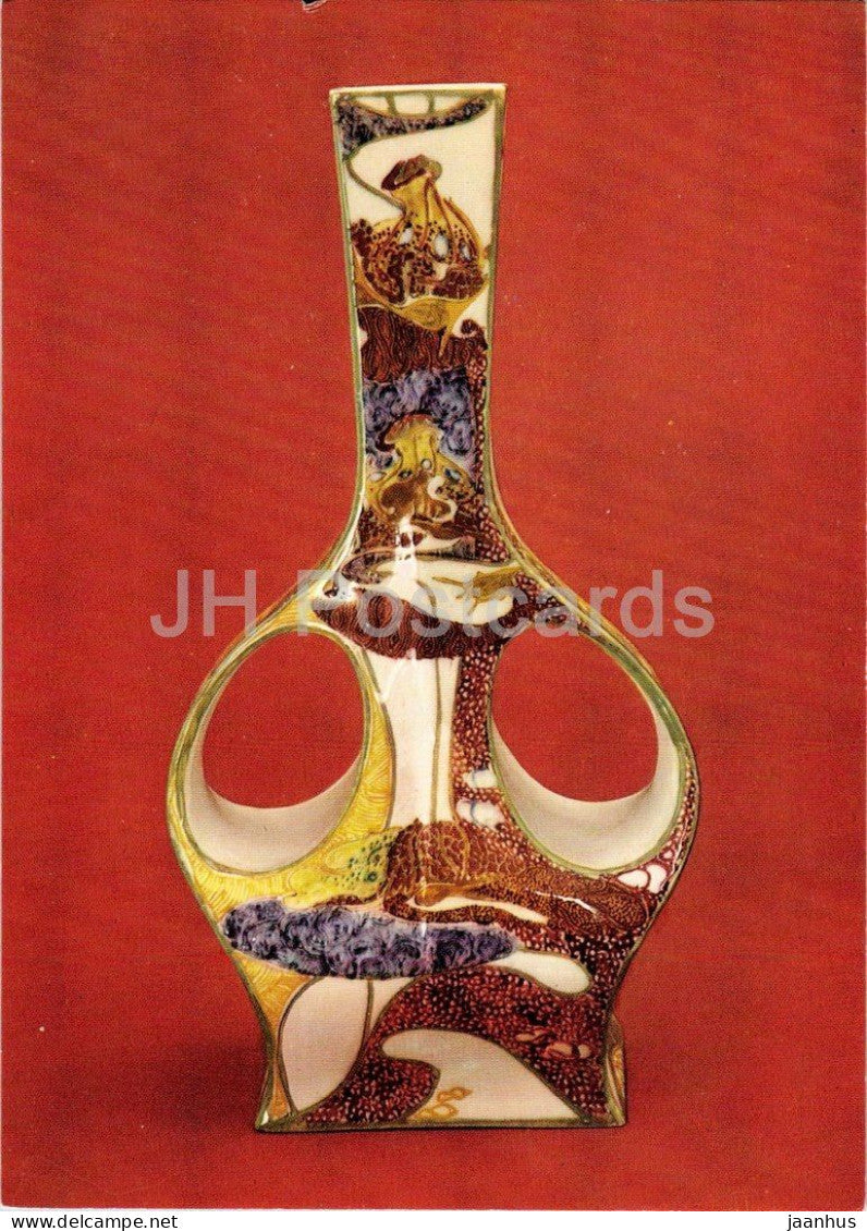 Zweihenkelige Vase - Rozenburg eggshell porcelain vase - Art Nouveau - Munchen Stadtmuseum - K 1/16 - Germany - unused - JH Postcards
