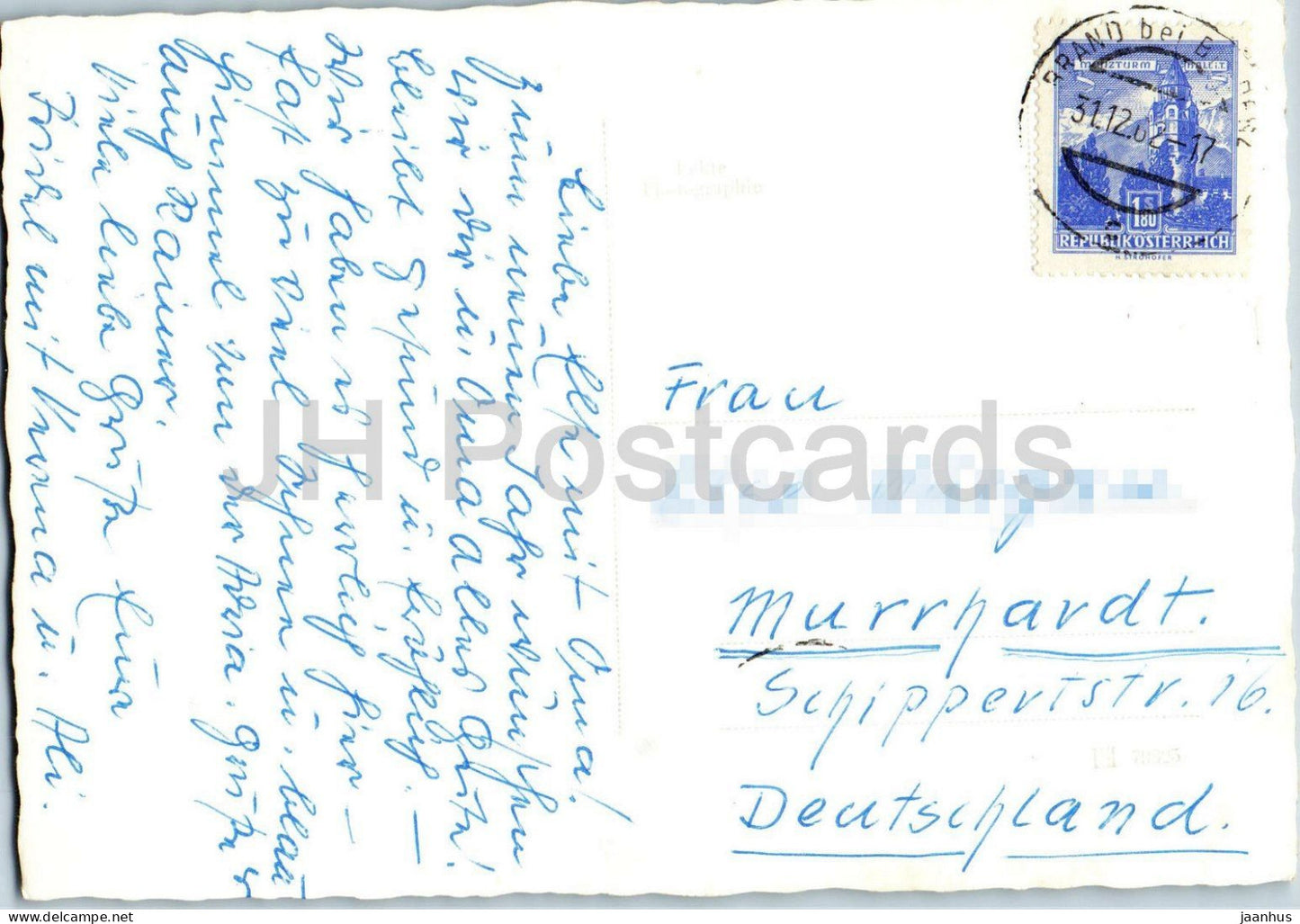 Burserberg - paysage - village alpin - montagnes - Vorarlberg - 949 - 1962 - Autriche - utilisé