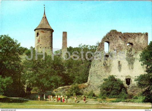 Haapsalu Castle Ruins - postal stationery - 1976 - Estonia USSR - unused - JH Postcards