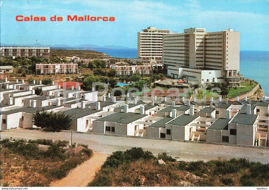 Calas de Mallorca - holiday resort - hotel complex - sea view - 8178 - 1985 - Spain - used - JH Postcards