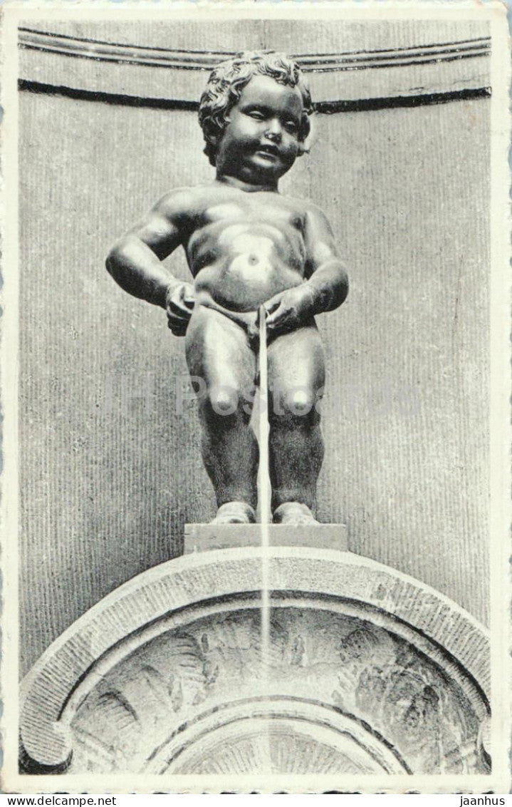 Bruxelles - Brussels - Manneken - Pissing  Boy - 6 - old postcard - Belgium - unused - JH Postcards