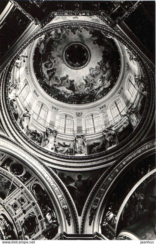 Leningrad - St Petersburg - Saint Isaacs Cathedral dome - painting by Karl Bryullov - 1975 - Russia - USSR - unused - JH Postcards