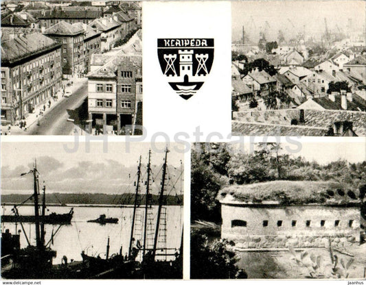Klaipeda - Monte street - General view of town - Commercial port - Swedish castle - 1969 - Lithuania USSR - unused - JH Postcards