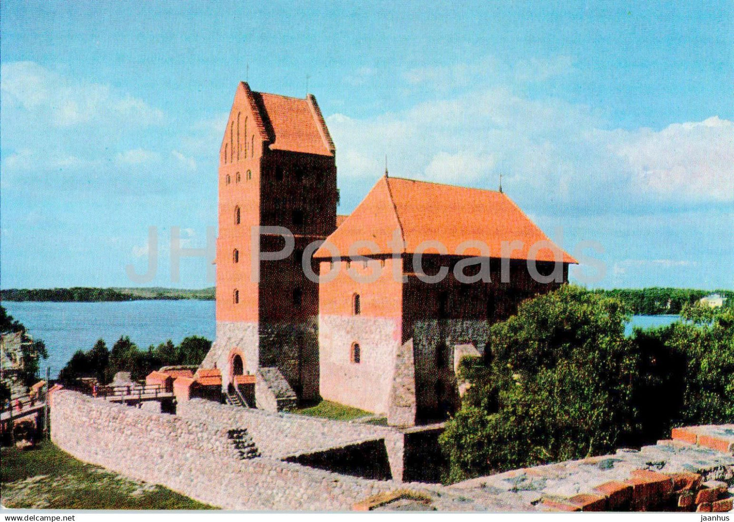 Trakai castle - postal stationery - 1977 - Lithuania USSR - unused - JH Postcards