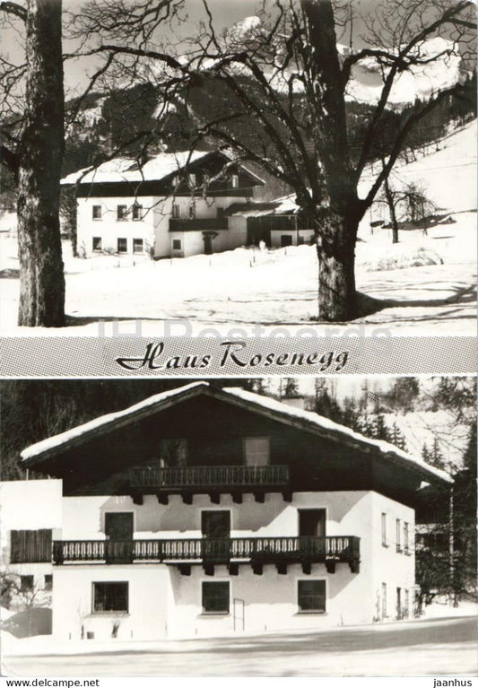 Haus Rosenegg - Werfenweng im Salzburgerland - guesthouse - alpine village - 1976 - Austria - used - JH Postcards