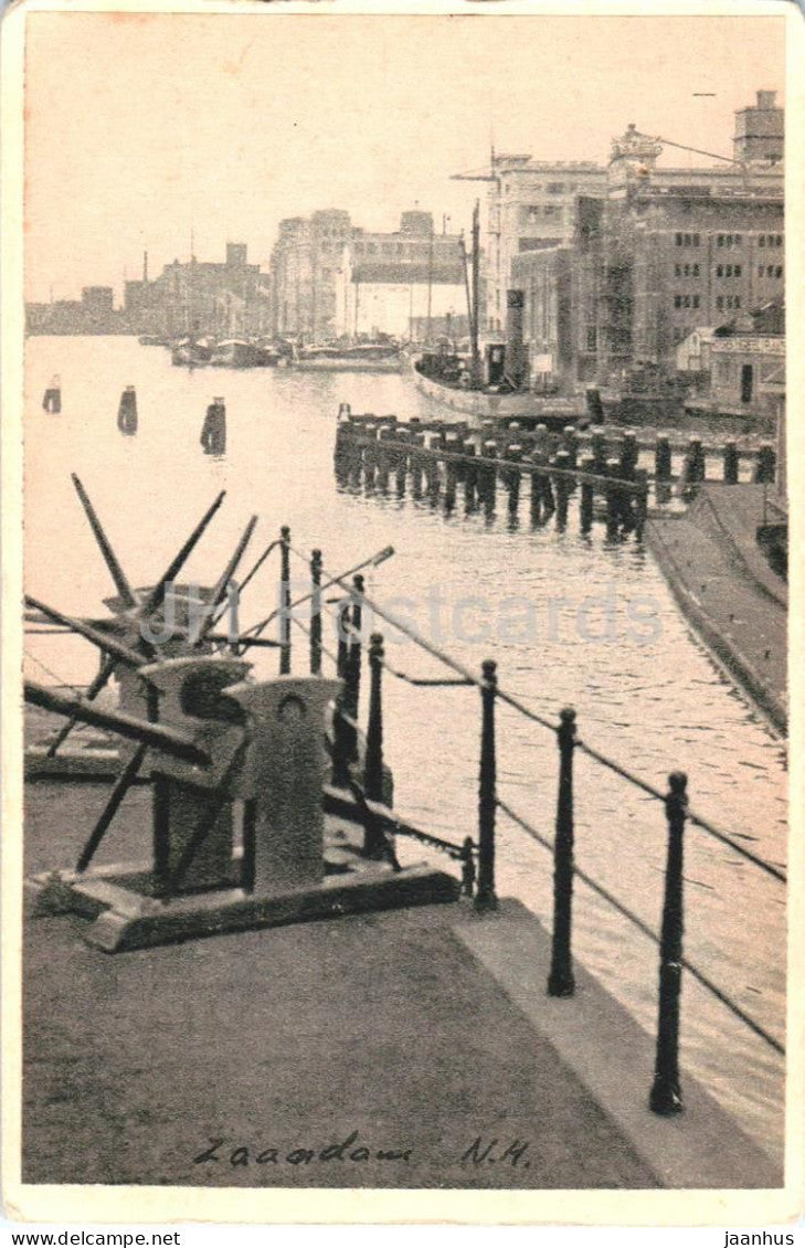 Zaandam - Achterzaan - boat - ship - photo - old postcard - Netherlands - unused - JH Postcards