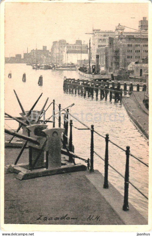 Zaandam - Achterzaan - boat - ship - photo - old postcard - Netherlands - unused - JH Postcards