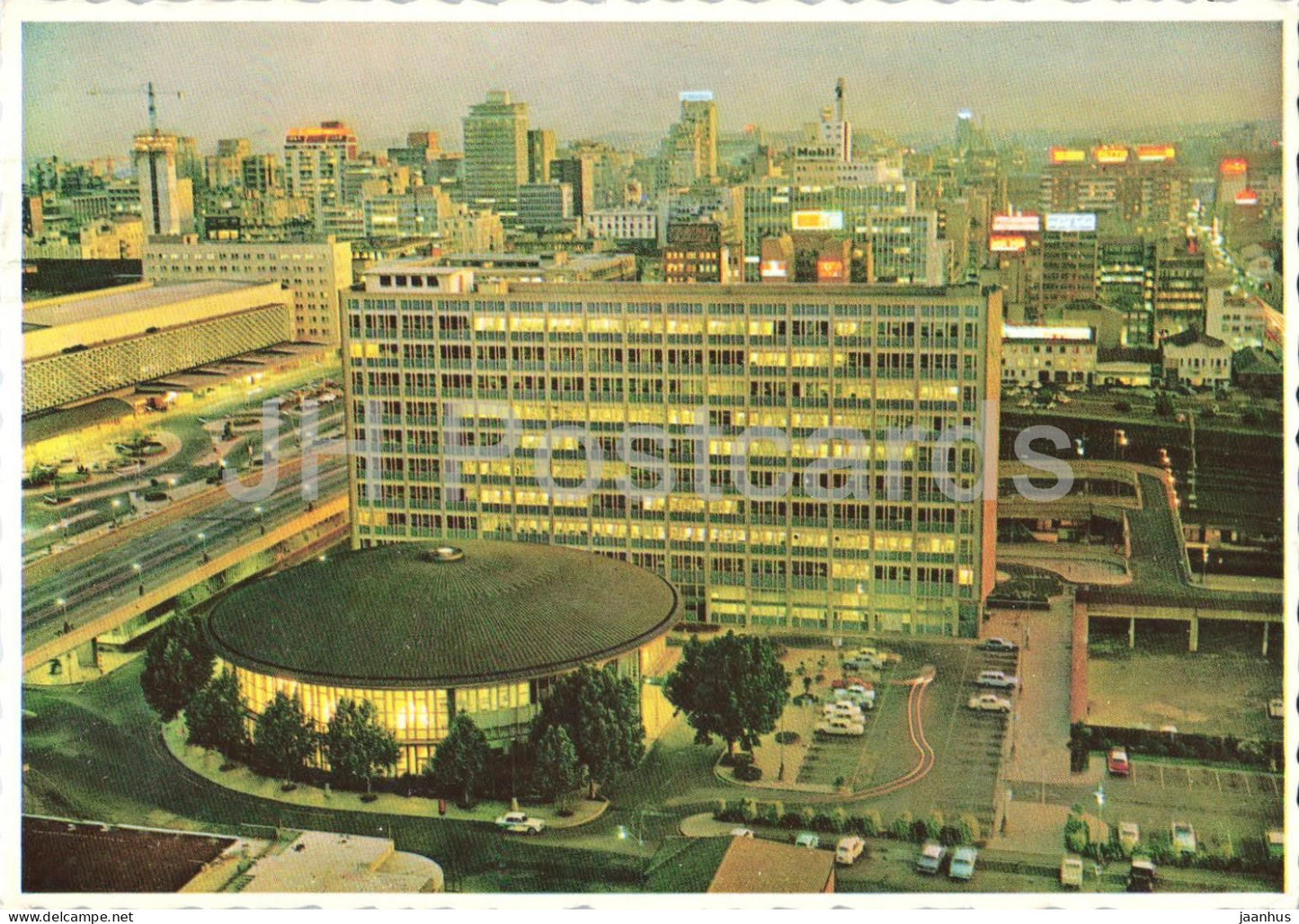 Johannesburg - Air Terminal with the Railway Station on the left - 1968 - South Africa - used - JH Postcards