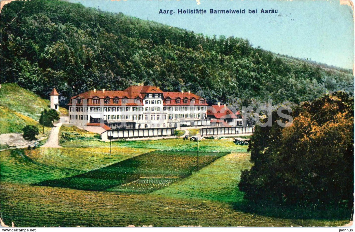 Aargau - Heilstatte Barmelweid bei Aarau - Sanatorium - health resort - old postcard - 1914 - Switzerland - used - JH Postcards