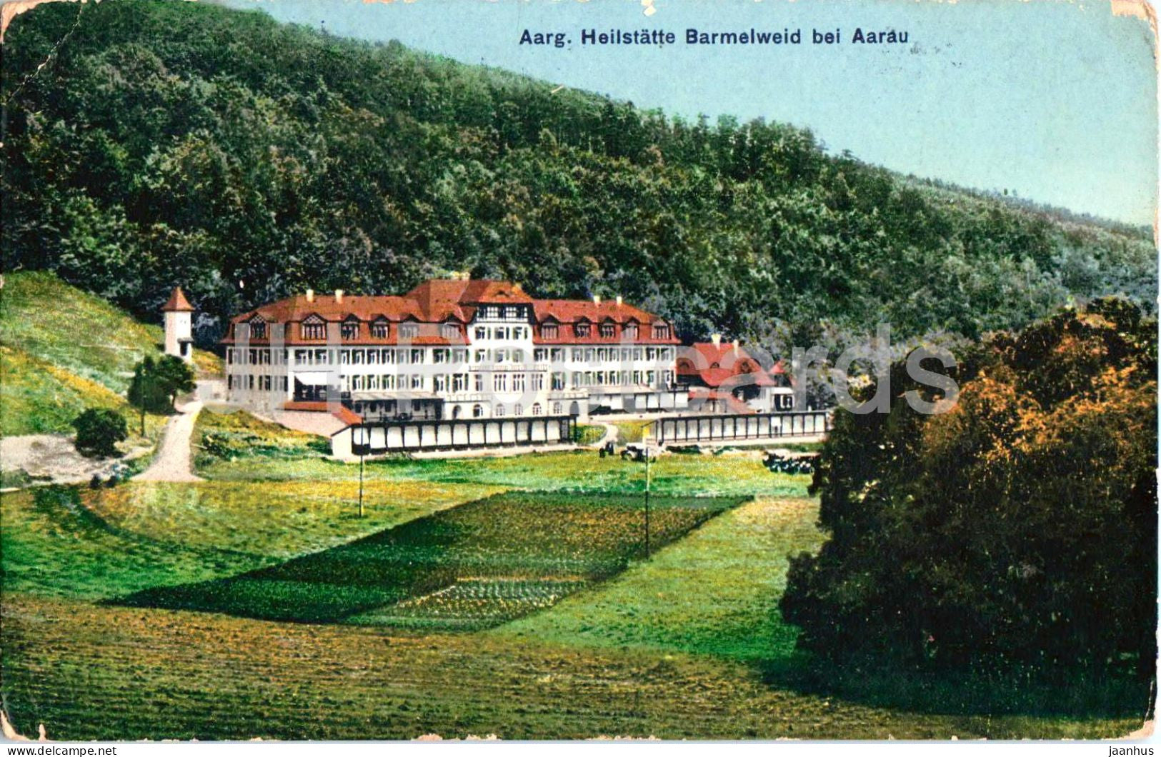 Aargau - Heilstatte Barmelweid bei Aarau - Sanatorium - health resort - old postcard - 1914 - Switzerland - used - JH Postcards