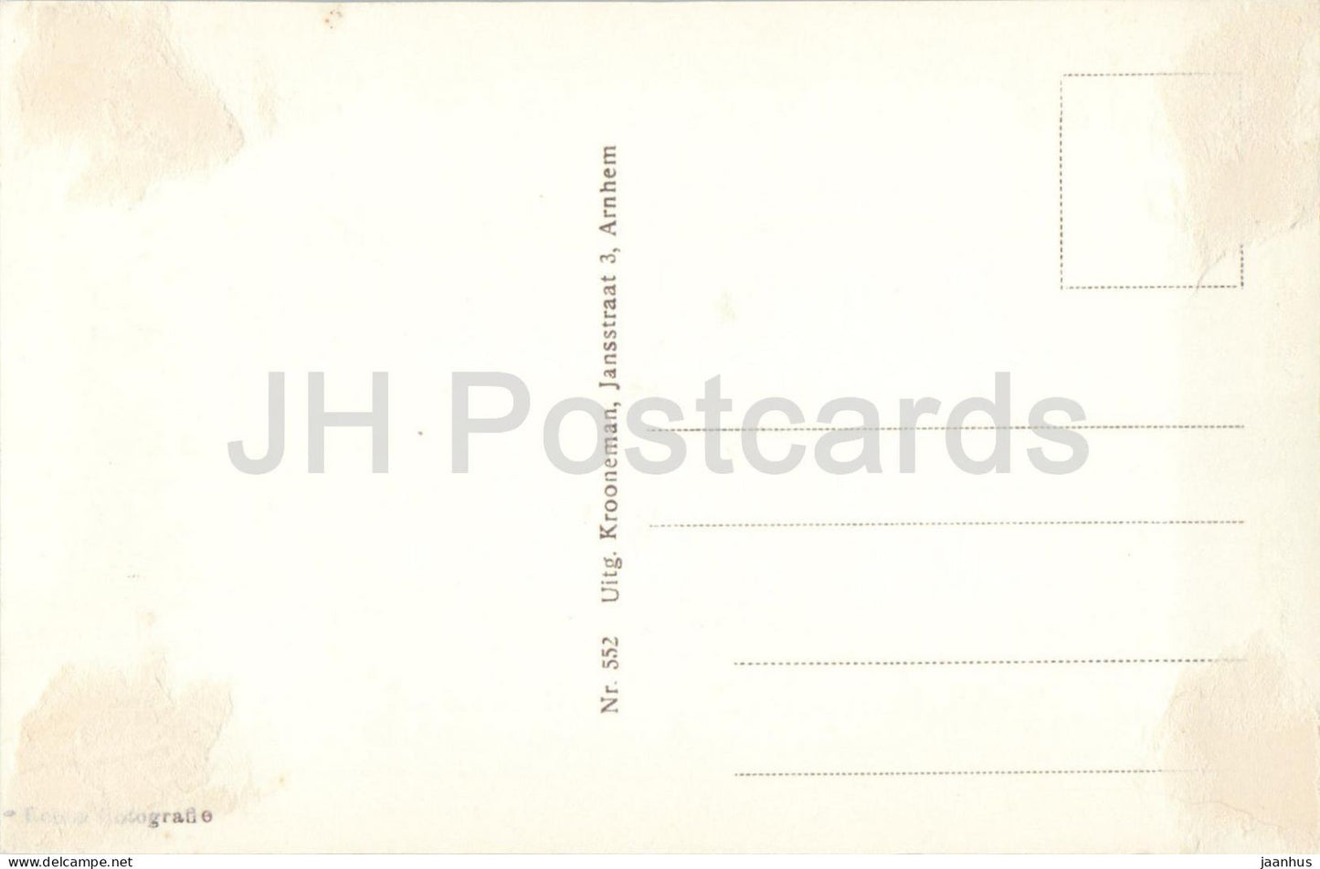 Arnhem Oude Haven - old harbour - boat - waterfront - 552 - old postcard - Netherlands - unused