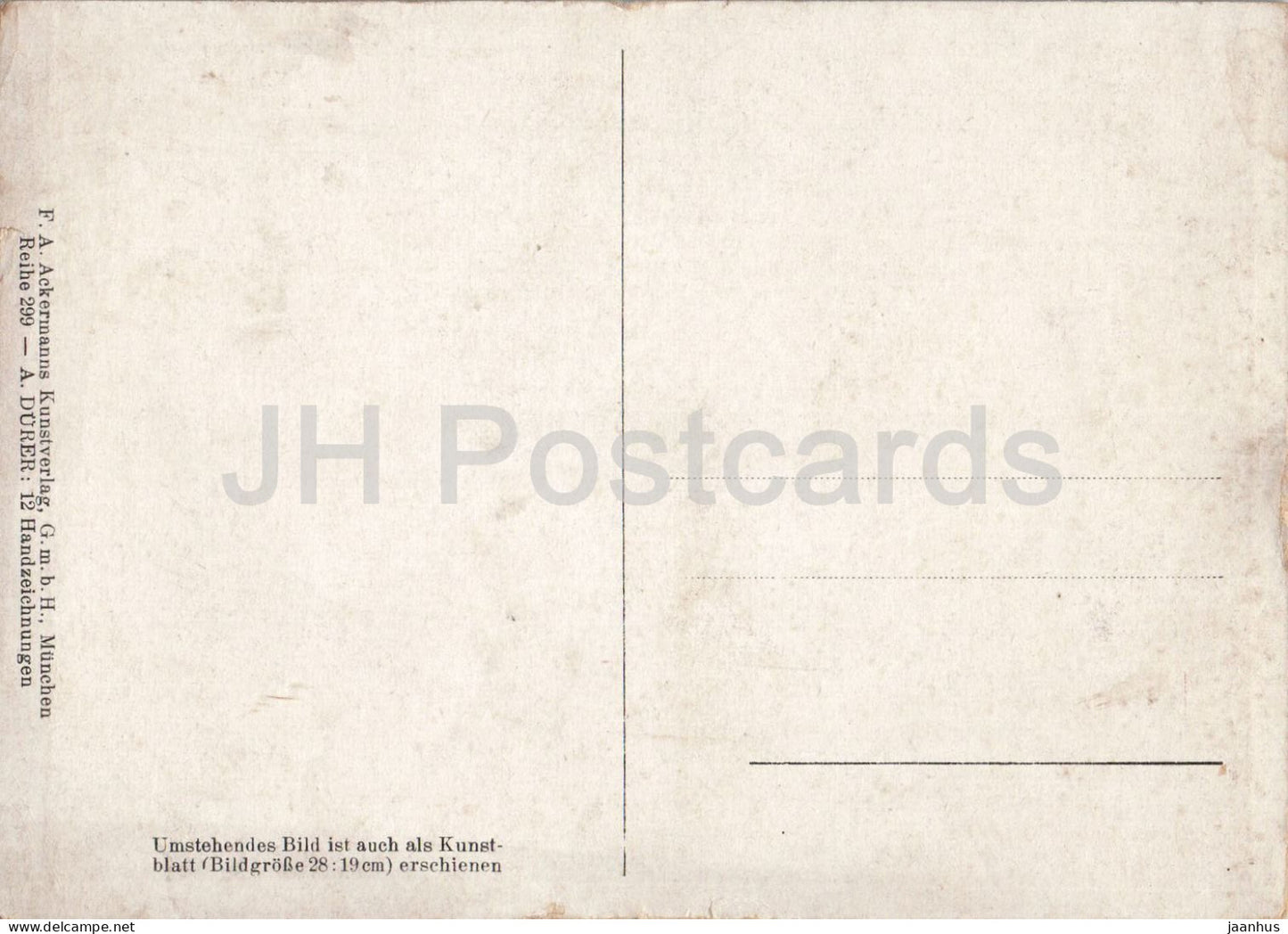 drawing by Albrecht Durer - Praying Hands - Betende Hande - German art - 3115 - old postcard - Germany - unused