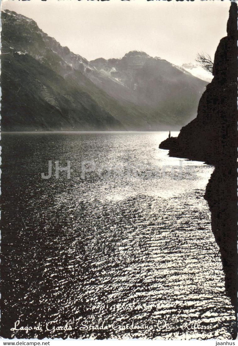 Lago di Garda - Strada Gardesana Occidentale - Lake Garda - Gardesana road - old postcard - 1955 - Italy - used - JH Postcards
