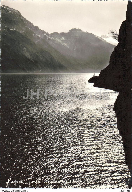 Lago di Garda - Strada Gardesana Occidentale - Lake Garda - Gardesana road - old postcard - 1955 - Italy - used - JH Postcards