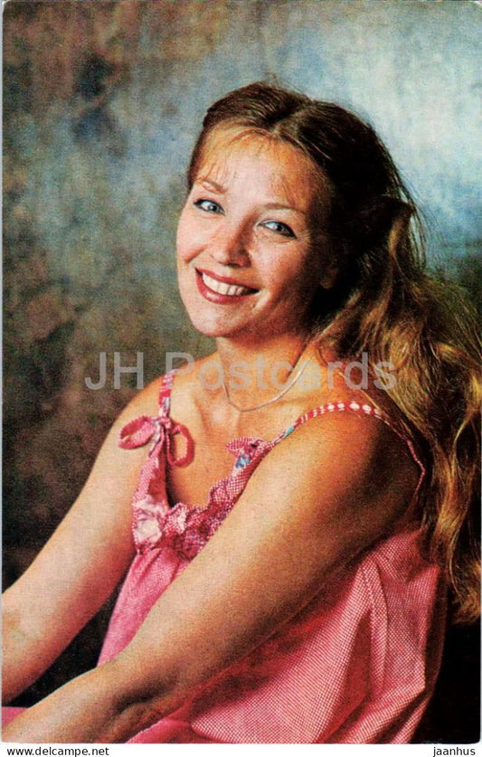 Olga Ostroumova - Soviet - Russian actress - 1984 - Russia USSR - unused - JH Postcards