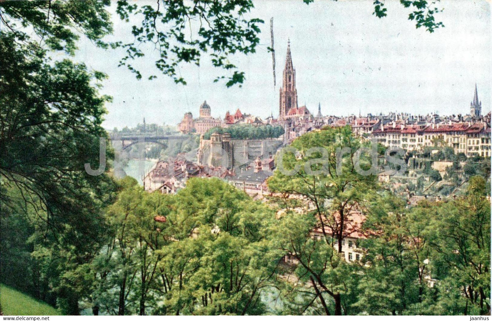 Bern - Generalansicht von Suden mit Kirchenfeldbrucke - H. Hildenbrand - 7406 - old postcard - 1925 - Switzerland - used - JH Postcards