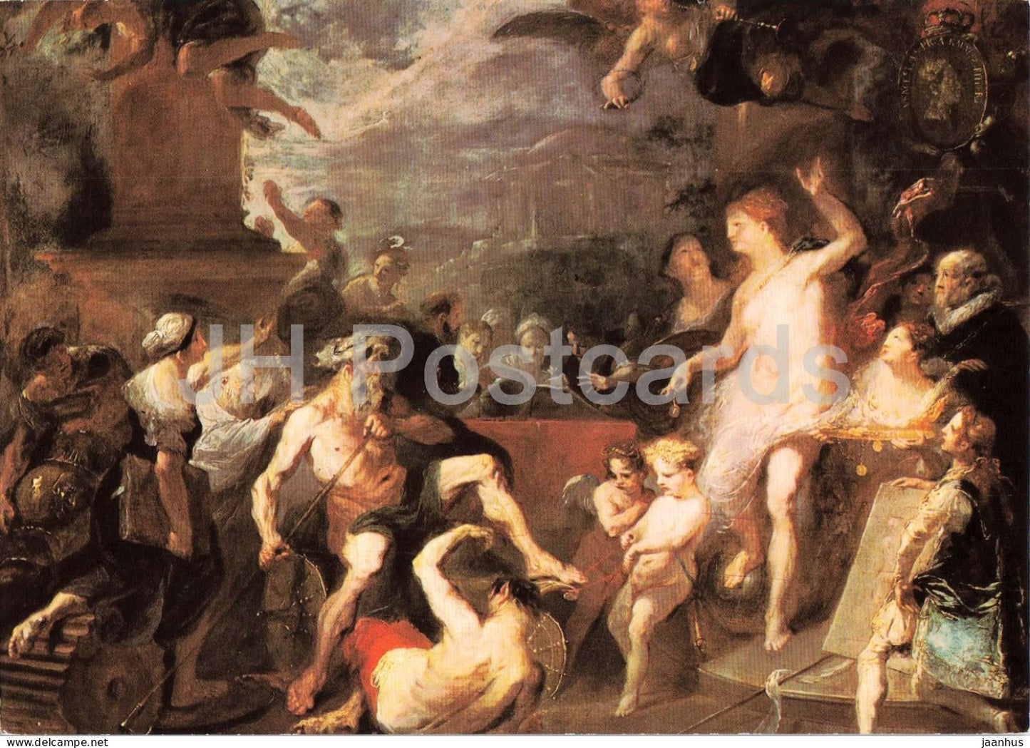 painting by Franz Anton Maulbertsch - Allegory of a Prize Distribution - Austrian art - 1006 - Austria - unused - JH Postcards