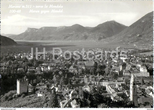 Merano m. 311 - verso la Mendola - Meran gegen Mendel - Alps - mountains - 100-48 - 1966 - Italy - used - JH Postcards