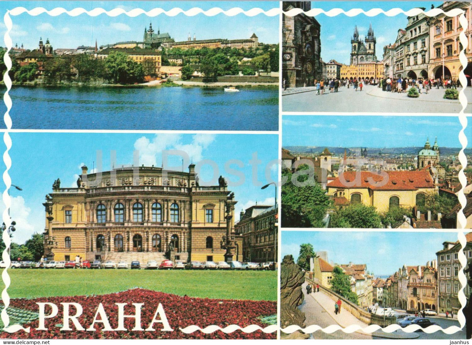 Praha - Prague - Old Town Square with Tyn Church - multiview - Czech Republic - Czechoslovakia - unused - JH Postcards