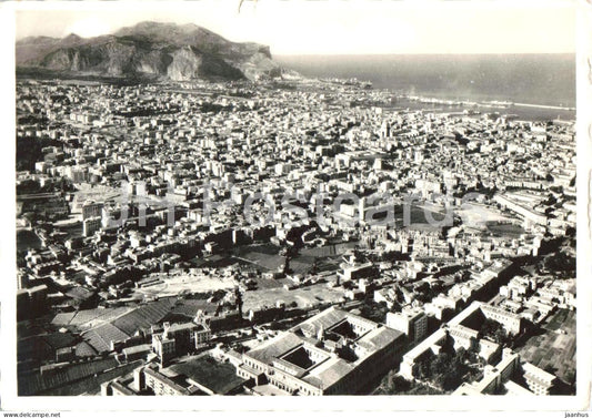 Palermo - Panorama dall’aereo - Aerial panorama - aerial view - large cityscape - Sicily - 13862 - 1965 - Italy - used - JH Postcards