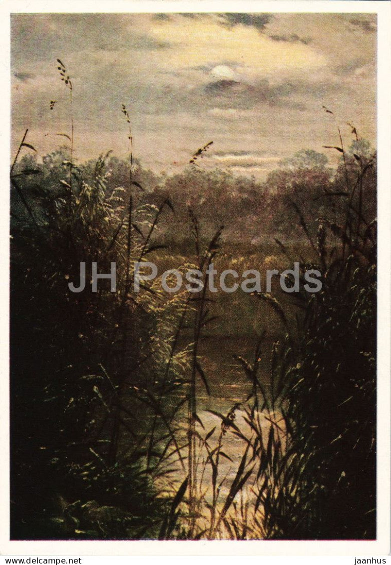 painting by Carl Gustav Carus - Schilflandschaft - Reed Landscape - German art - 653 - Germany - unused - JH Postcards