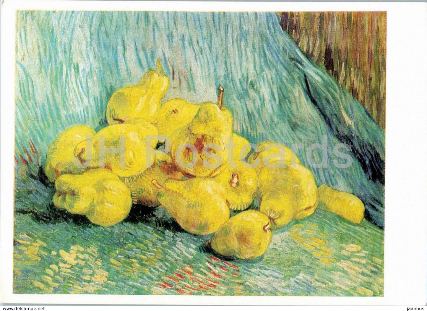 painting by Vincent van Gogh - Still Life with Quinces - Fruchtestilleben - Dutch art - 1960s - Germany DDR - unused - JH Postcards