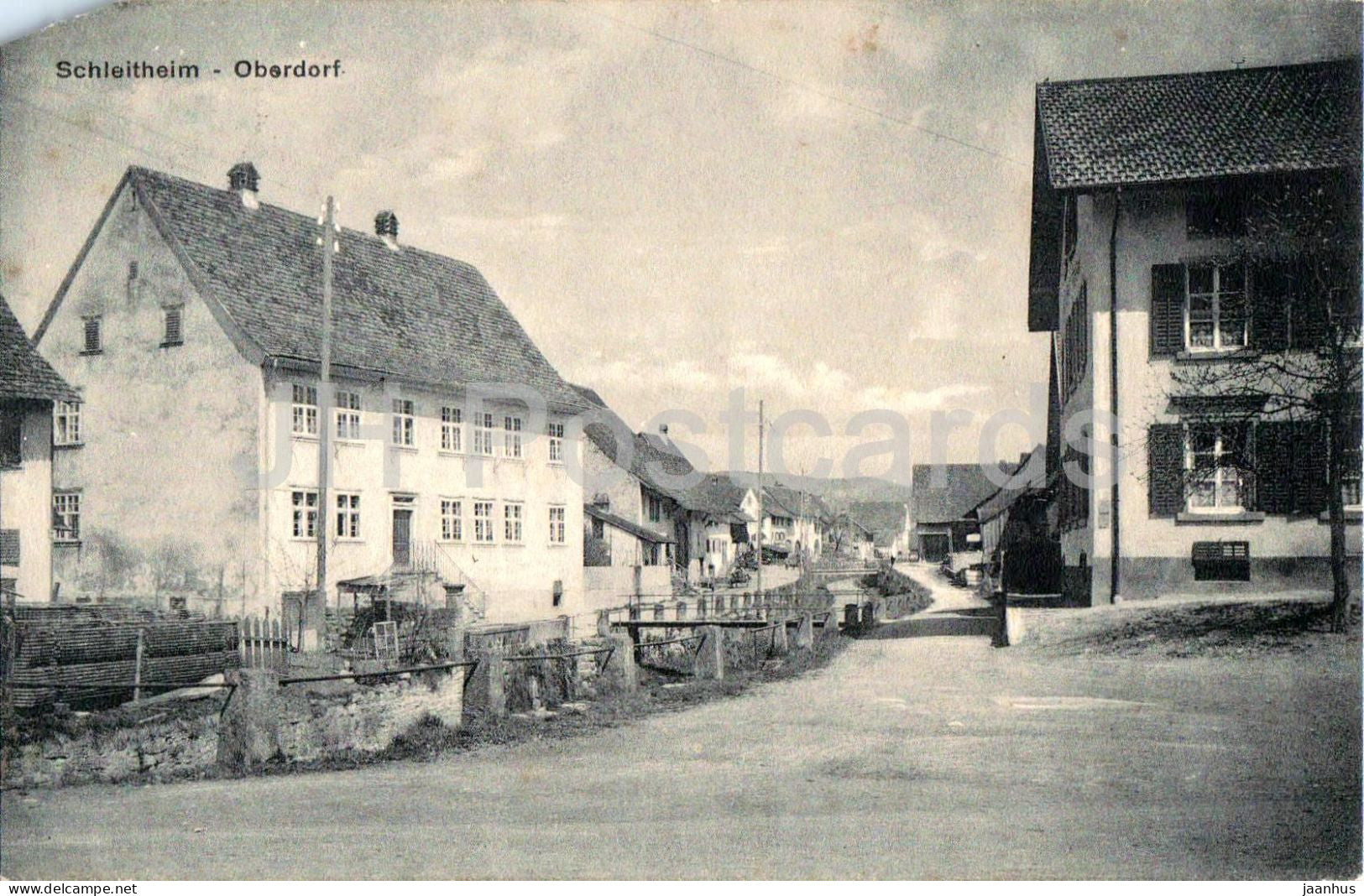 Schleitheim - Oberdorf - Randerstrasse - Bachstrasse - 5581 - old postcard - 1921 - Switzerland - unused - JH Postcards