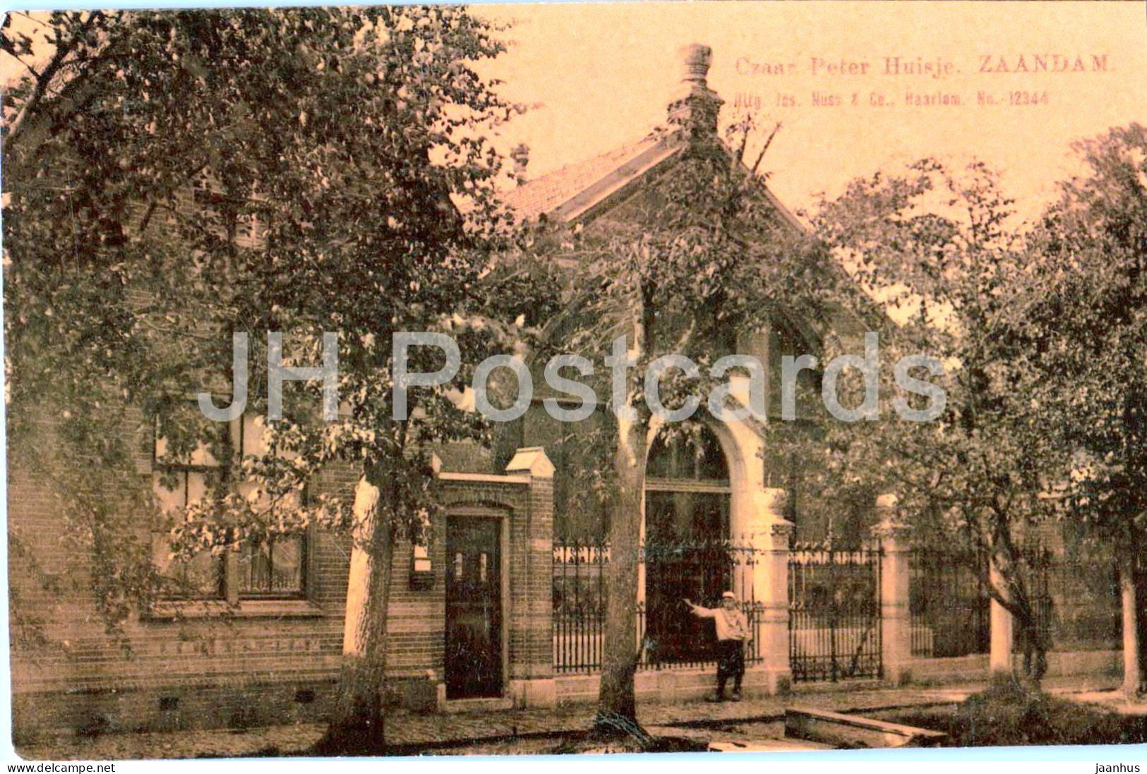 Zaandam - Czaar Peter Huisje - Peter the Great House - museum - 12344 - old postcard - Netherlands - unused - JH Postcards