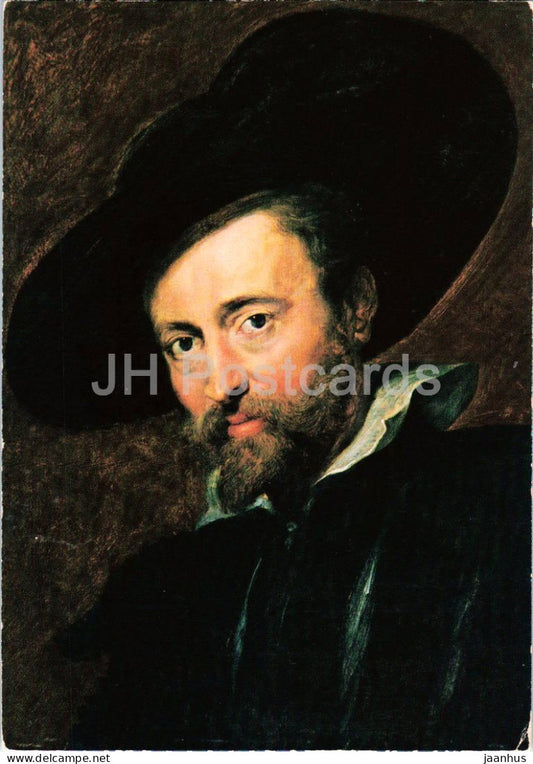 painting by Peter Paul Rubens - Self-portrait - Selbstbildnis - Flemish art - 1977 - Belgium - unused - JH Postcards