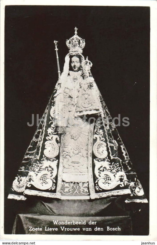 Mother or Gentle Lady of the city of s-Hertogenbosch - Den Bosch - old postcard - 1950s - Netherlands - unused - JH Postcards