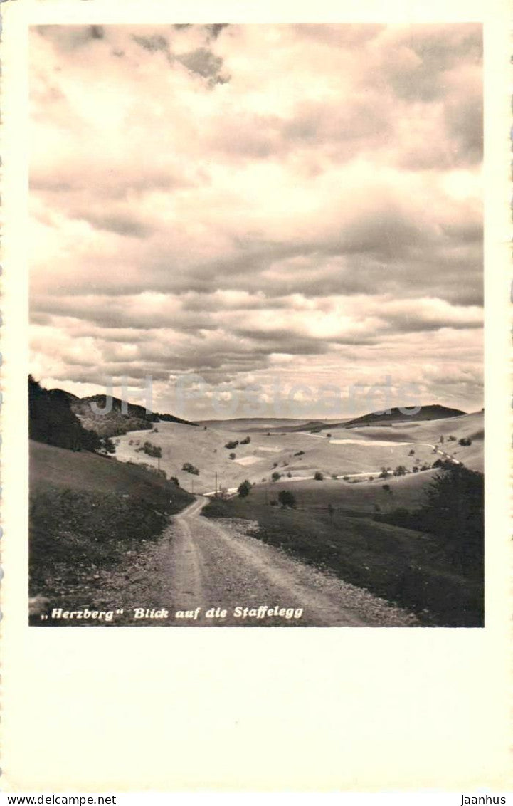Herzberg - Blick auf die Staffelegg - Volksbildungsheim - countryside - old postcard - Switzerland - used - JH Postcards