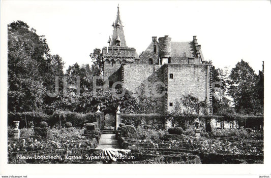 Nieuw - Loosdrecht Kasteel Sypesteyn Rosarium - Castle - garden - 863 - old postcard - 1950s - Netherlands - unused - JH Postcards