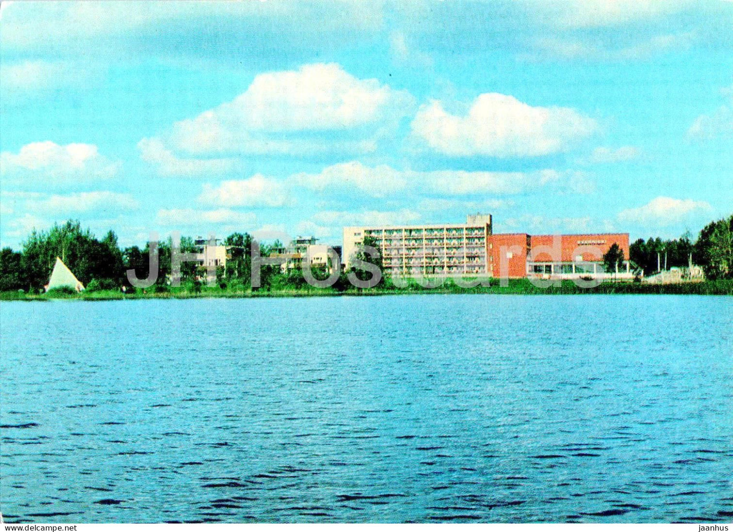 Tourist Base Ezernieki - postal stationery - 1980 - Latvia USSR - unused - JH Postcards