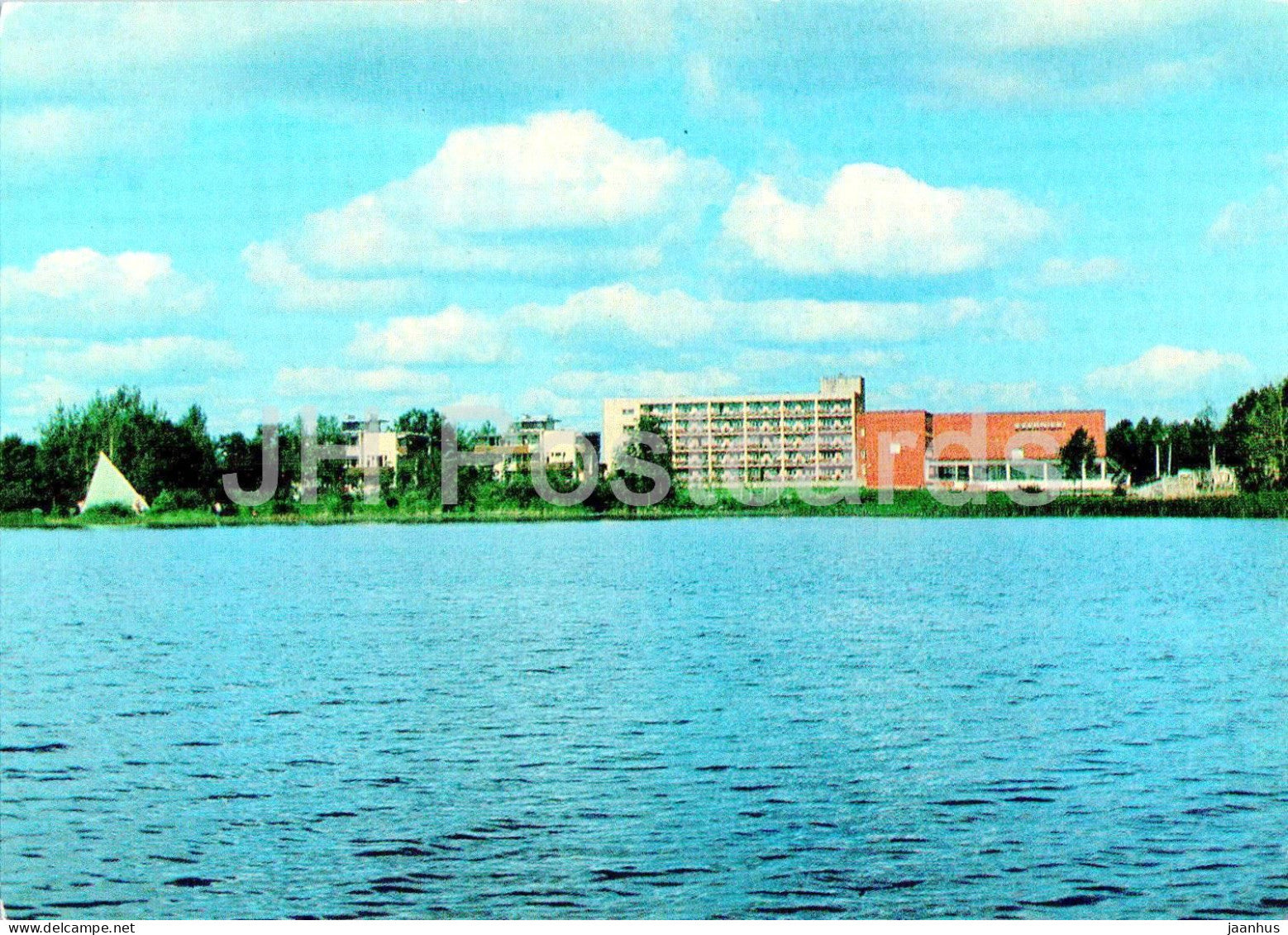 Tourist Base Ezernieki - postal stationery - 1980 - Latvia USSR - unused - JH Postcards